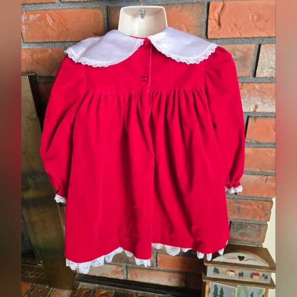 Vintage Allison Ann Velour Dress - Picture 2 of 7